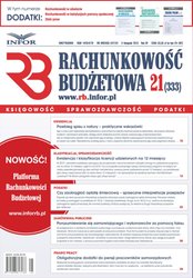 : Rachunkowość Budżetowa - e-wydanie – 21/2013