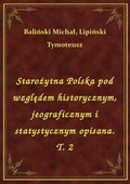 Starożytna Polska pod względem historycznym, jeograficznym i statystycznym opisana. T. 2 - ebook