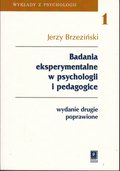 psychologia: Badania eksperymentalne w psychologii i pedagogice - ebook