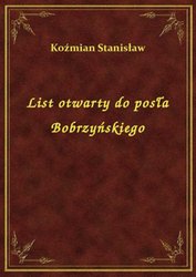 : List otwarty do posła Bobrzyńskiego - ebook