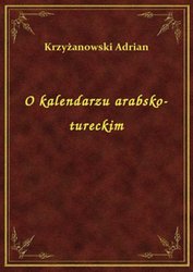 : O kalendarzu arabsko-tureckim - ebook
