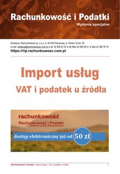 : Import usług VAT i podatek u źródła - e-wydanie