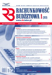 : Rachunkowość Budżetowa - e-wydanie – 1/2013