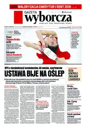 : Gazeta Wyborcza - Warszawa - e-wydanie – 36/2018