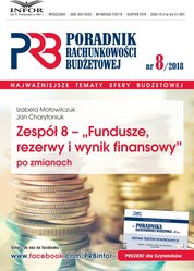 : Poradnik Rachunkowości Budżetowej - e-wydanie – 8/2018